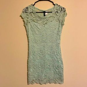 Lacey Light blue H&M dress